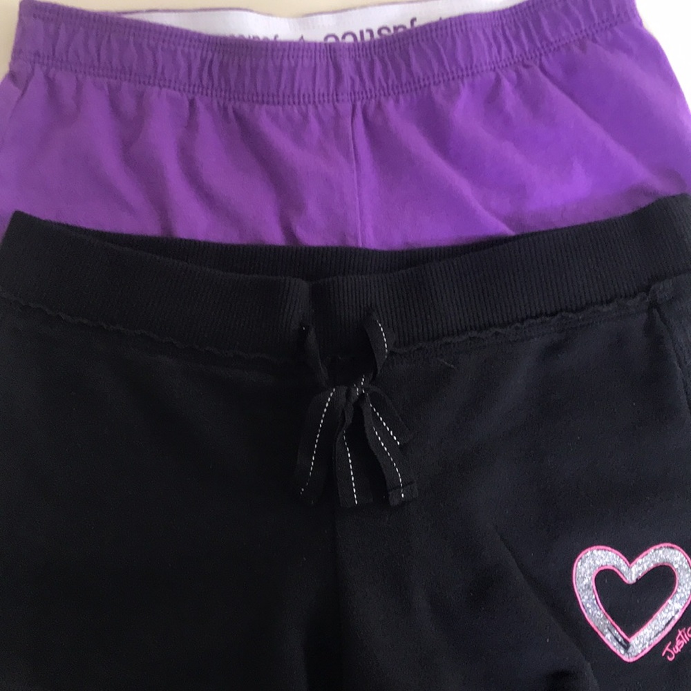 Girls Justice Shorts Size 14 2 Pairs